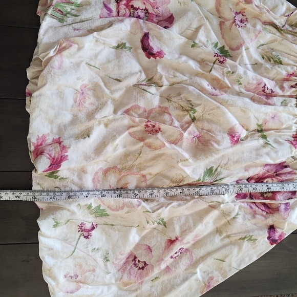 H&M Bubble Hem Floral Dress In Cream/Pink floral Size Small - Picture 10 of 13